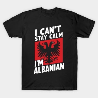 Funny Albanian Patriotic Flag T-Shirt